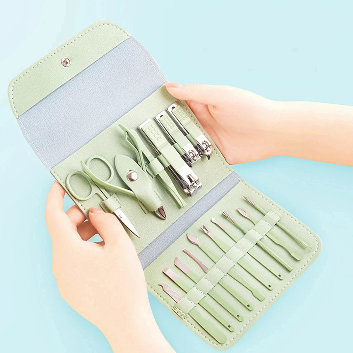 16pcs Stainless Steel Nail Cutter Tool Set