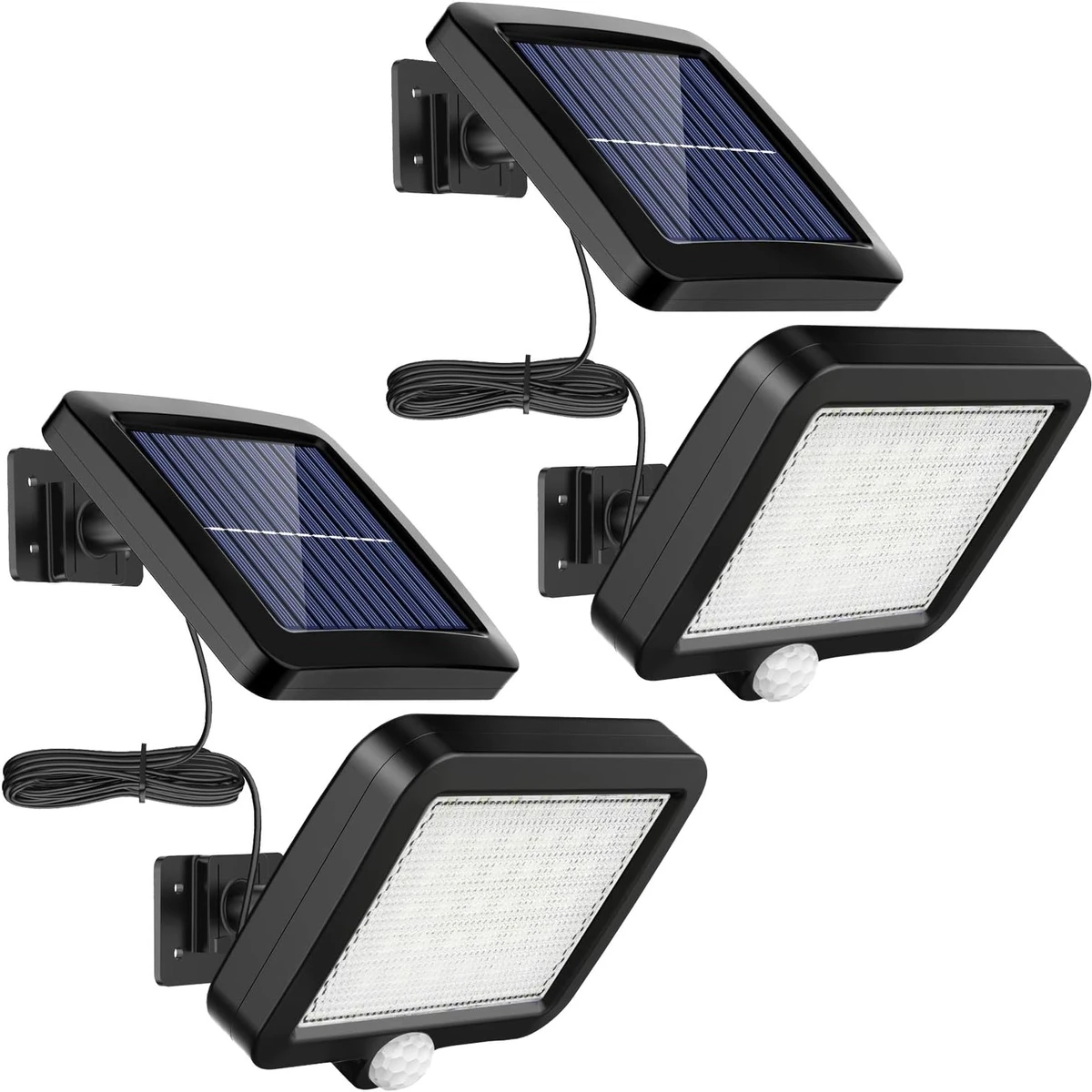 Outdoor 56 LED Waterproof LED Solar Wall Light Security light Wall lamp with PIR Motion Sensor