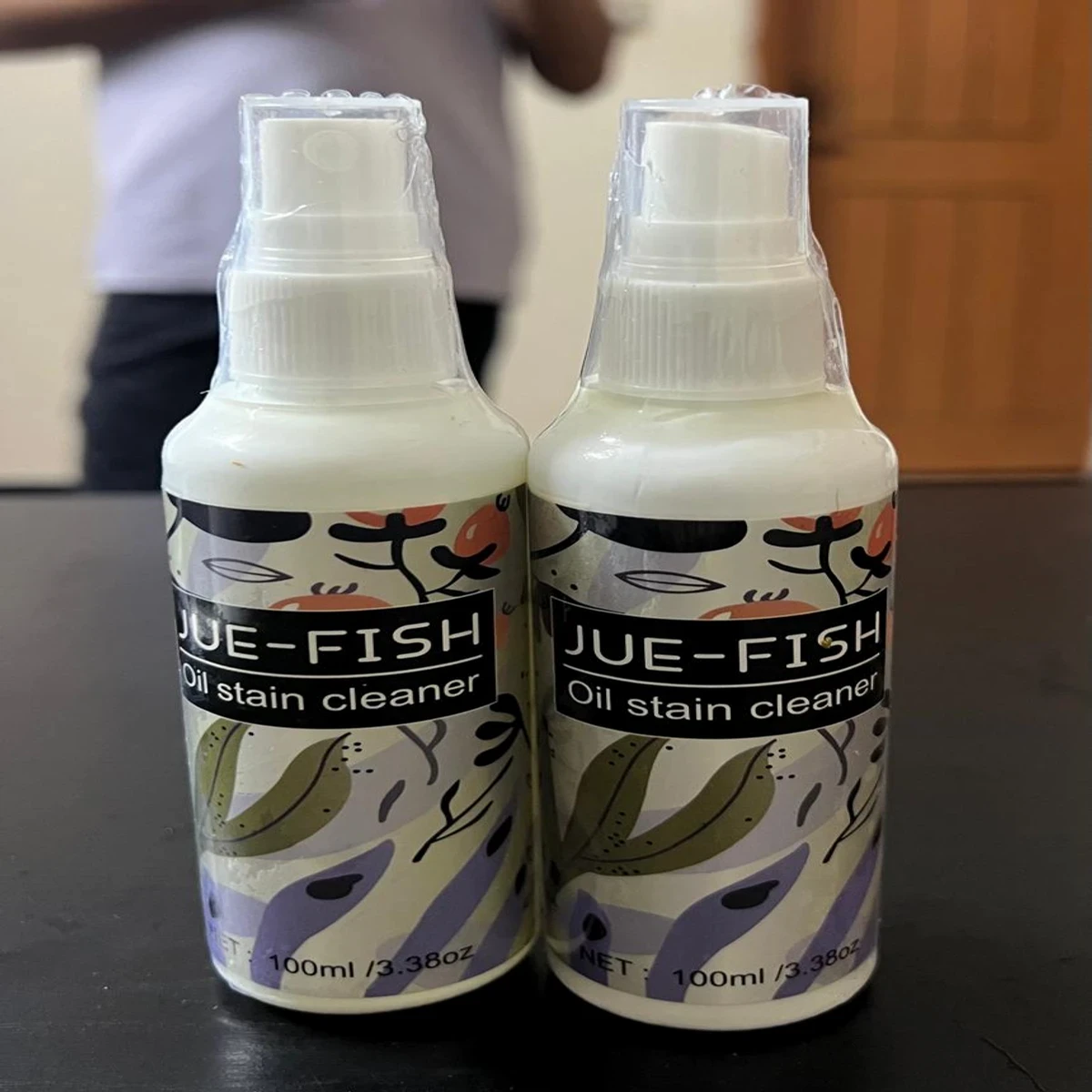 Jue-fish Oil stain cleaner for clothing clothes cleaning  detergent(2 pcs)